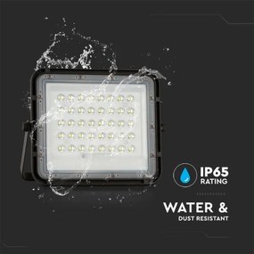 LED Kültéri napelemes reflektor LED/6W/3,2V IP65 4000K fekete + távirányító