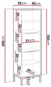 Vitrin Madrealla 200 (fehér + fényes fehér + arany) . 1106296