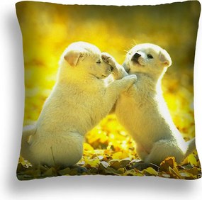 Párna Nagy 50*50 Kutya 23 Kiskutya A Réten