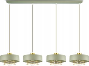 Nagy Mennyezeti Lámpa Függő Csillár Zsálya, Zöld 4xE27 Led 760-BZ4-SLW