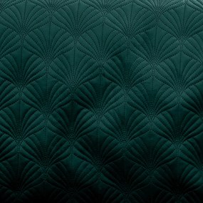 Zöld steppelt ágytakaró 220x230 cm Art Deco Pearl – Catherine Lansfield