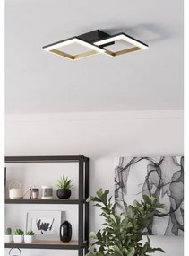 Eglo 901225-LED Dimmelhető mennyezeti lámpa CALLIERA LED/18,4W/230V fekete/arany