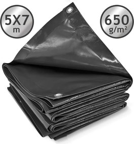 JAGO Ponyva 650 g/m² alumínium háló 5 x 7 m antracit