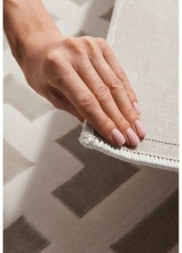 Szürke-krémszínű futószőnyeg 80x240 cm Perles Onyx – Elle Decoration