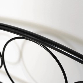 Fekete Fém Ágykeret. 90x200 cm GRIFFIN