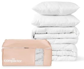 Vákuumos műanyag ruhatároló doboz szett 3 db-os 65x45x27 cm Pink Edition – Compactor