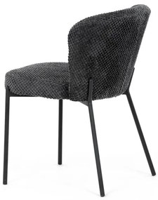 Étkezőszék szürke bouclé szövettel. CT-W1077 GREY2