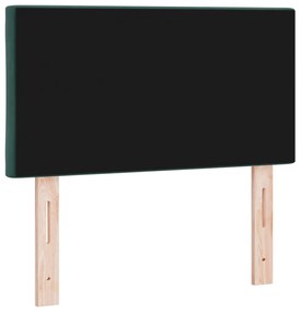 LED fejtámla Gyémánt blokkok dizájn sötét zöld 80 cm bársony