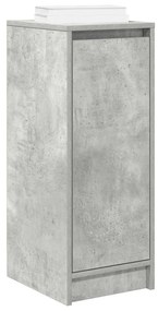 betonszürke szerelt fa cipőszekrény 29,5x34x76 cm