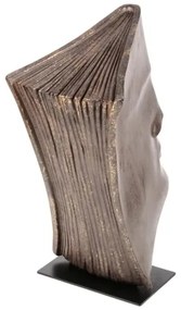 Asztali dísz 29x25x17 cm gyanta/rézszínű