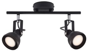 Nordlux - Spotlámpa ASLAK 2xGU10/35W/230V fekete