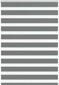 vidaXL zebrafüggönnyel sötét szürke szövetszélesség 105,9cm poliészter