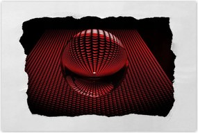 Poszterek 60x40 Piros gömb Disco