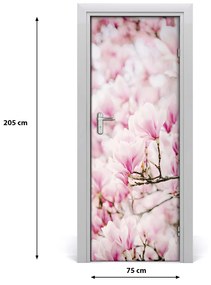 Ajtóposzter magnólia virágok 75x205 cm