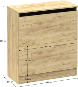 BETTY 2 paplan, tölgyfa artisan