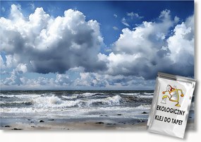 Fotótapéta Flizelina Tájkép Tenger Hullámok Tengerpart Ég Felhők 250x175 ragasztó