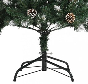 zöld PVC műkarácsonyfa állvánnyal 120 cm