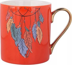 Kávés és teás bögre porcelán Exotic Toll narancssárga 300 ml