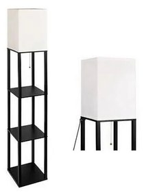 Állólámpa polcokkal 1xE27/60W/230V fekete/fehér
