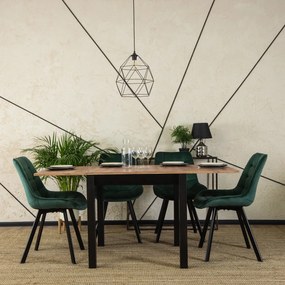 Szék zöld színben, bársony kárpittal. RICK