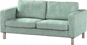 Karlstad 2 személyes kinyitható kanapé huzat Ikea menta-ecru