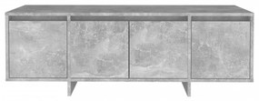 betonszürke szerelt fa TV-szekrény 120x30x40,5 cm