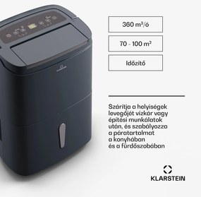 Klarstein DryFy Connect 50 Smart, Párátlanító, WiFi, Kompresszor, 50l/d, 45-55 m²