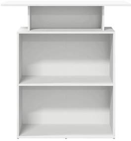 Recepciós pult fehér 100x40x104 cm szerelt fa