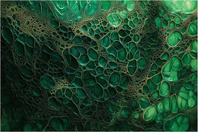 Kép - Zöld mikroszkópos kép (90x60 cm)