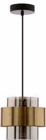 Candellux Spiega függőlámpa 1xE27 60W, fém, sárgaréz, fekete