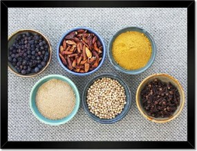 Poszterek keretben 40x30 Természetes fűszerek