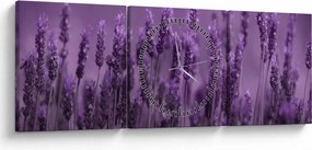 Kép - Levendula (órával) (90x30 cm)