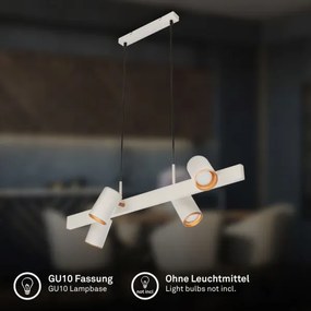 Briloner 4058044 - ERA kábeles függeszték 4xGU10/10W/230V krémszínű