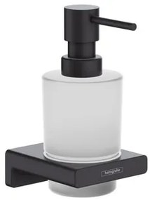 Hansgrohe AddStoris szappanadagoló tartóval fekete matt színben 41745670