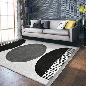 Fehér-fekete szőnyeg 160x230 cm – Mila Home