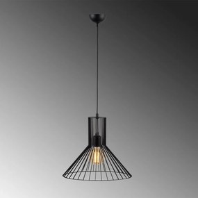 Fellini MR-757 fekete fém függőlámpa, Ø38 cm