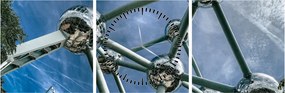 Kép - atomium Brüsszelben (órával) (90x30 cm)