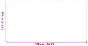 kültéri szőnyeg &#039;ARAKIL&#039;fekete és szürke 300x500 cm PP
