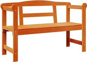 vidaXL Kerti pad tárolóval Barna 119 x 44 x 76 cm Tömör fenyőfa