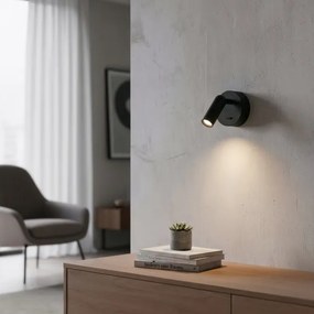 Ideal Lux - LED Fali spotlámpa BEAN LED/3W/230V CRI 90 fekete