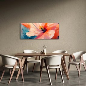 Kép - Festett virág (120x50 cm)