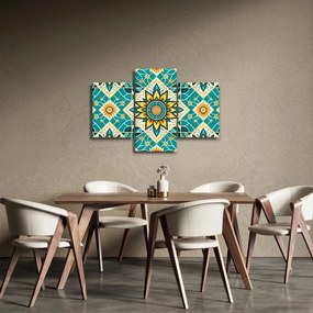 Kép - Türkiz minta (90x60 cm)