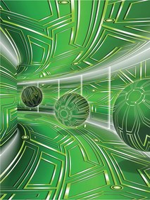 Fotótapéta Alagút geometria modern design high-tech loft 206x275 +ragasztó