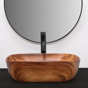 Pultra építhető mosdó Rea Belinda Wood Mat