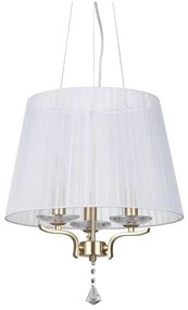 Ideal Lux - Csillár zsinóron PEGASO 3xE14/28W/230V átm. 40 cm arany