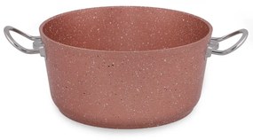 Classic rózsaszín alumínium edény fedővel, ø 24 cm - Güral Porselen