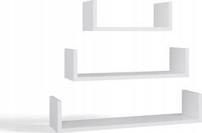Polc szett 3 különböző polcos nappali díszpárna 80/40/60x20 cm fehér