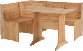 Samantha sarokpad és étkezőasztal szett tömör borovi fenyőből - Støraa