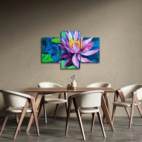 Egy vízi liliom képe a vízen (90x60 cm)