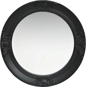 vidaXL fekete barokk stílusú fali tükör 50 cm